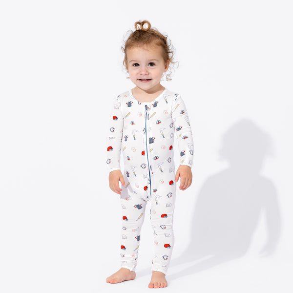baseball-bamboo-convertible-footie-Bellabu Bear at Sophia's StyleConvertible Footie-1